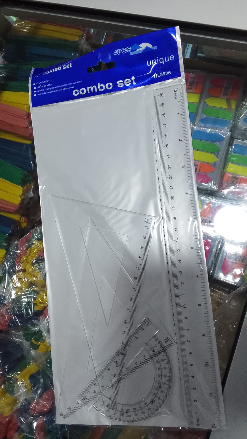 estuche geometrico economico blanco