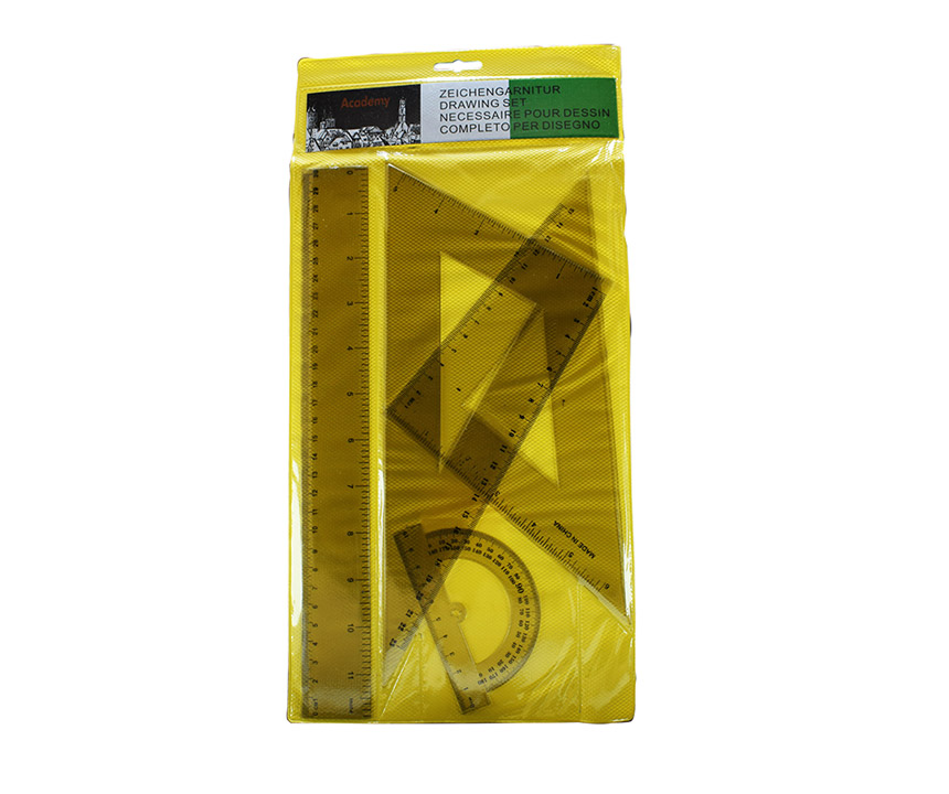 estuche geometrico academy amarillo