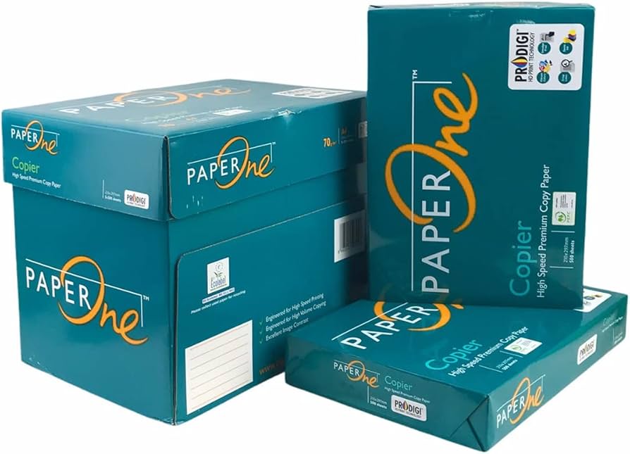papel bond carta blanco 75 gr. Paper one