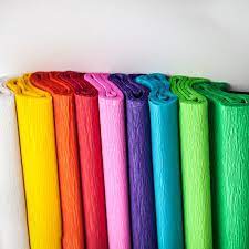 papel crepe x 10 uni
