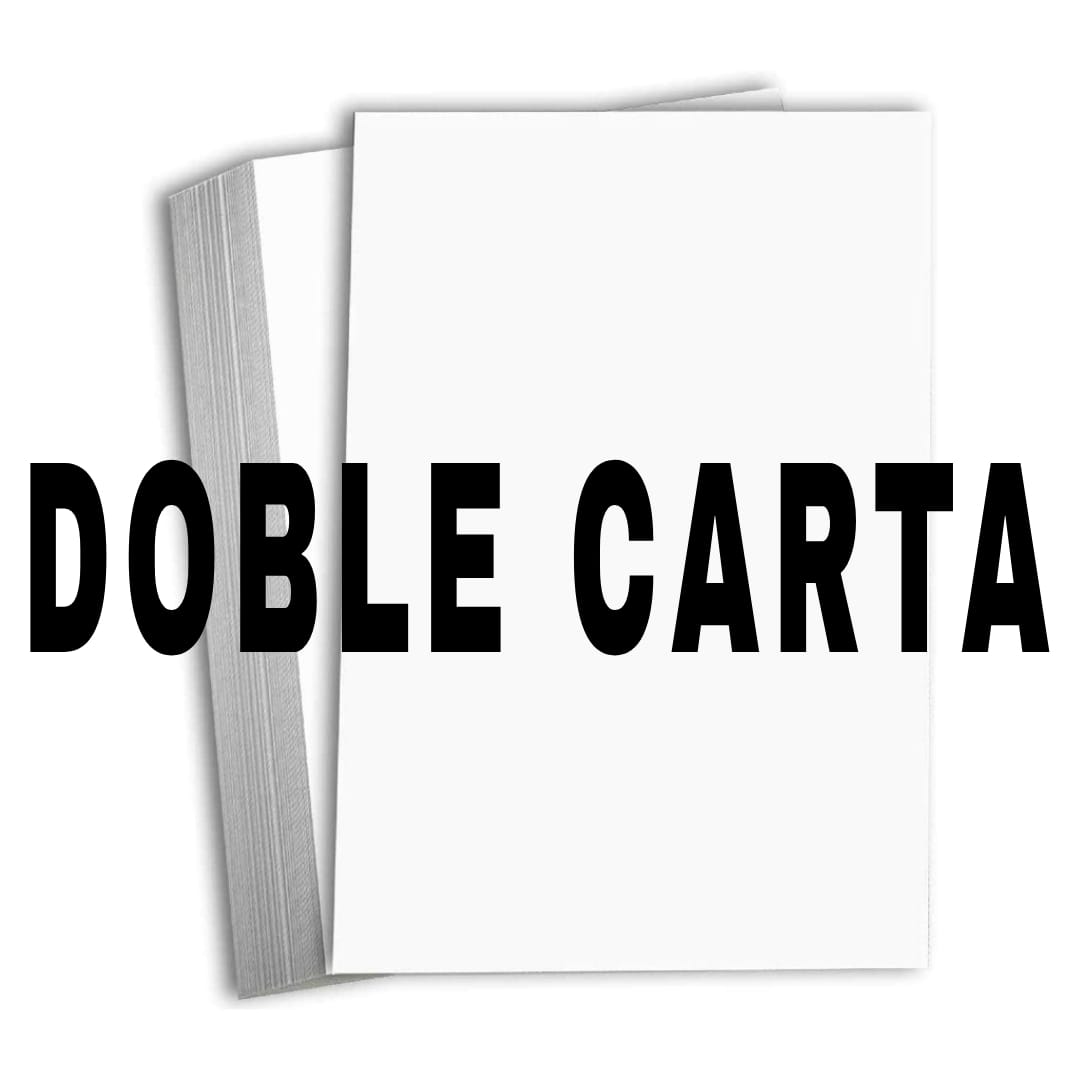 cartulina doble carta x 100 uni