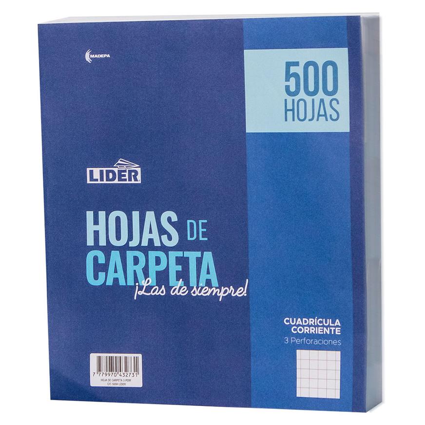 hojas de carpeta normal