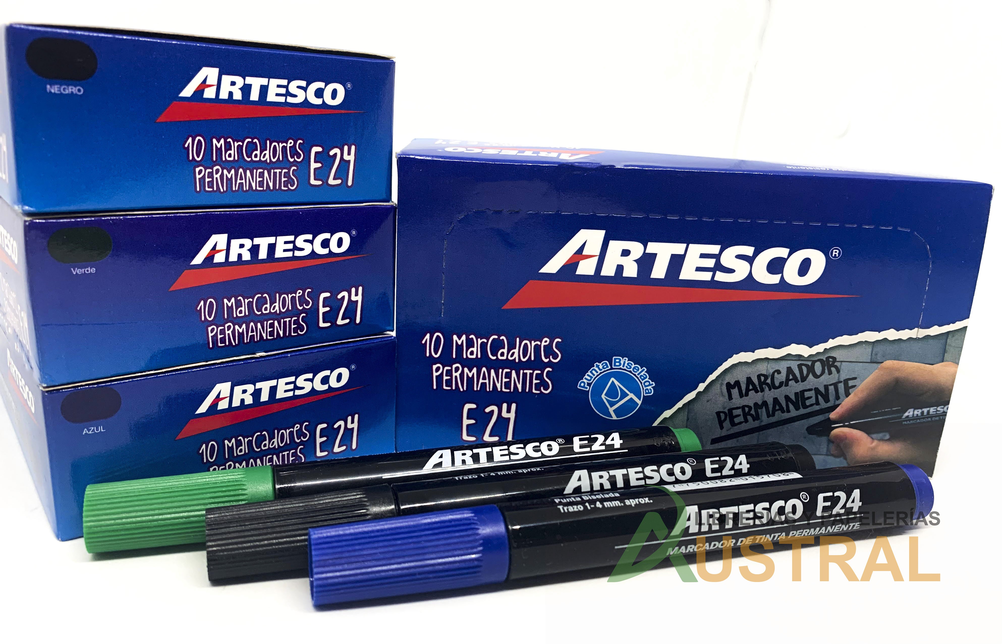 marcador permanente verde