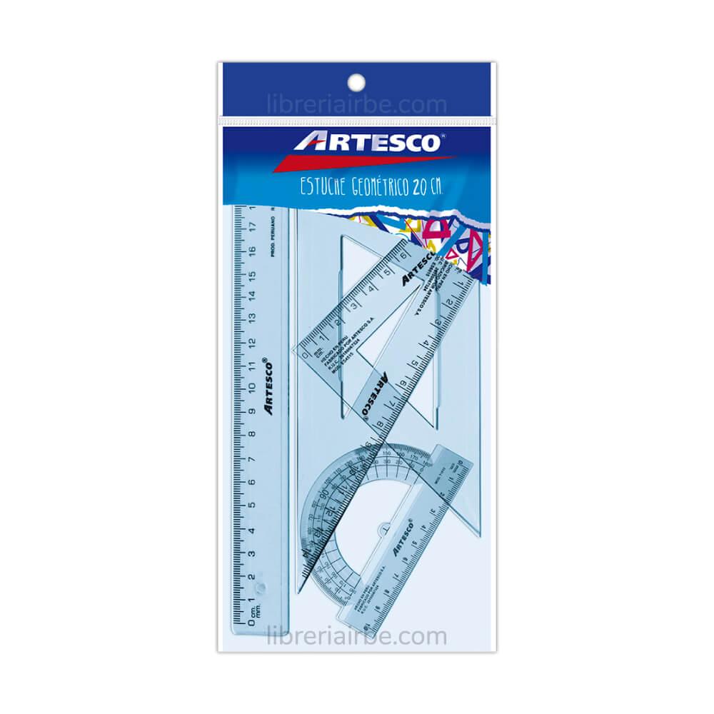 estuche geometrico cristal